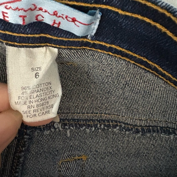 Gloria Vanderbilt Women’s Size 6 Dark Blue Cotton Stretch Straight Leg Jeans - Picture 9 of 11